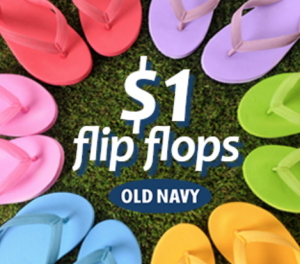old navy $1 flip flop day